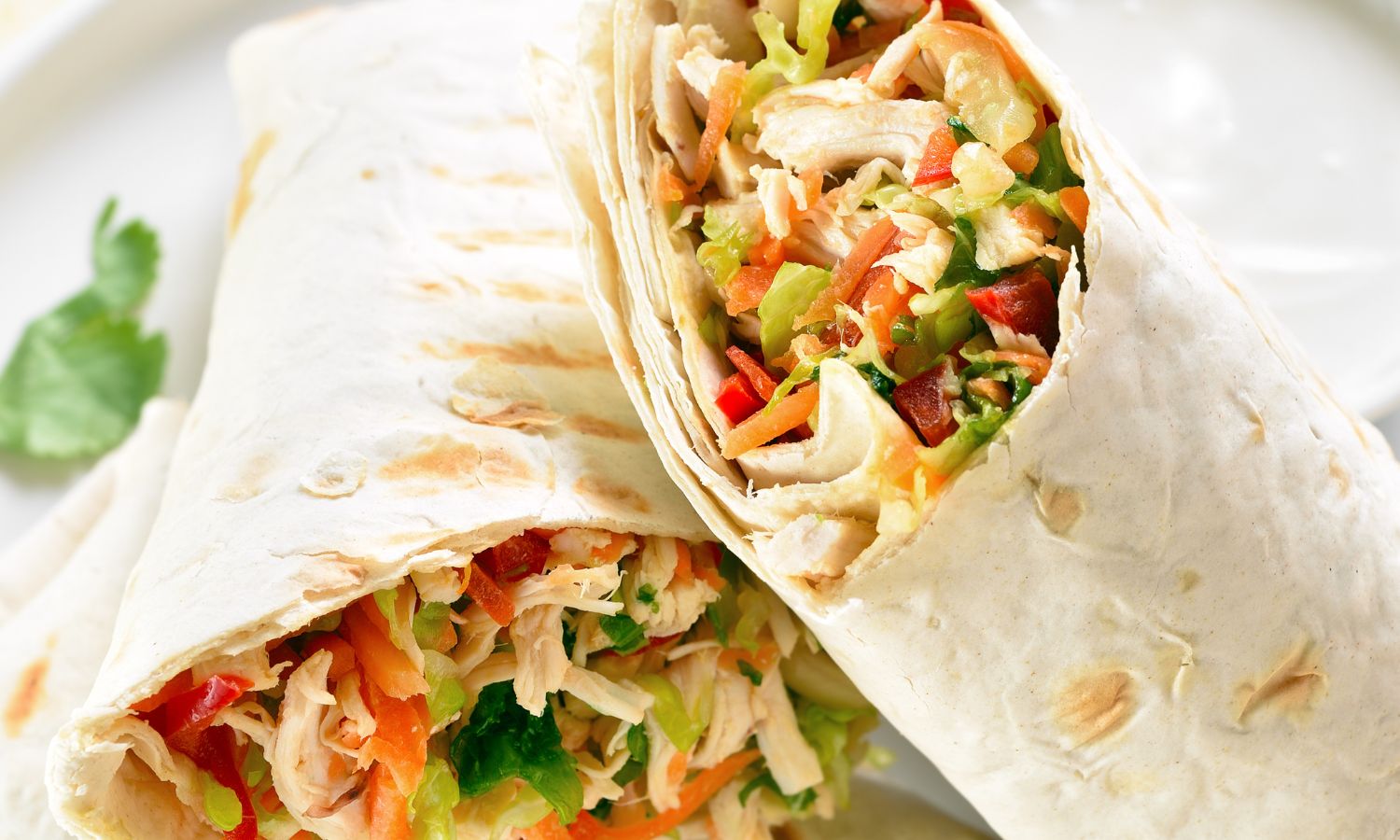 Tortilla wrap with veggies