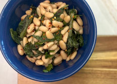Heart healthy beans and greens