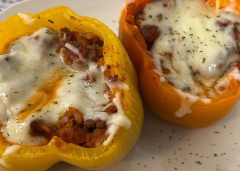 Shortcut stuffed peppers