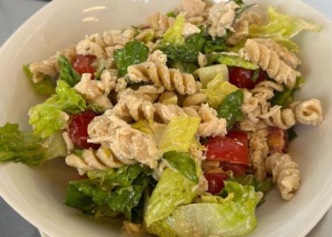 Chicken Caesar pasta salad