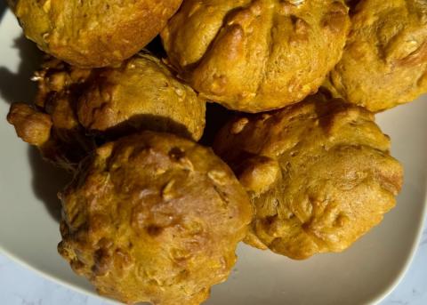 High protein pumpkin muffins