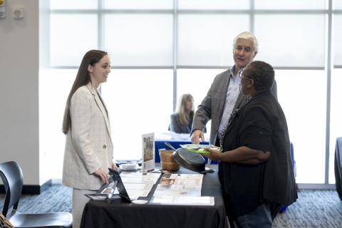 People talk at the Food As Health Symposium 2025.